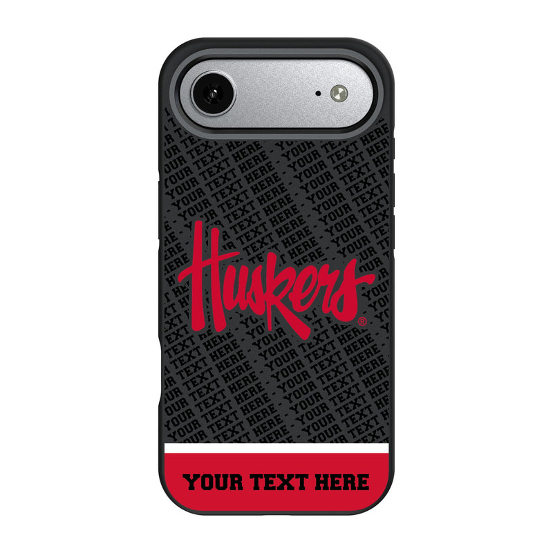 University of Nebraska Huskers Personalized EndZone Plus iPhone Bump Phone Case for Apple iPhone