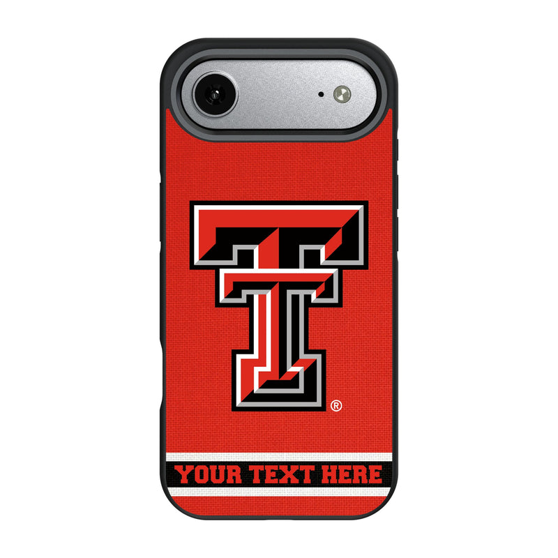 Texas Tech Red Raiders Personalized Stripe iPhone Bump Phone Case for Apple iPhone