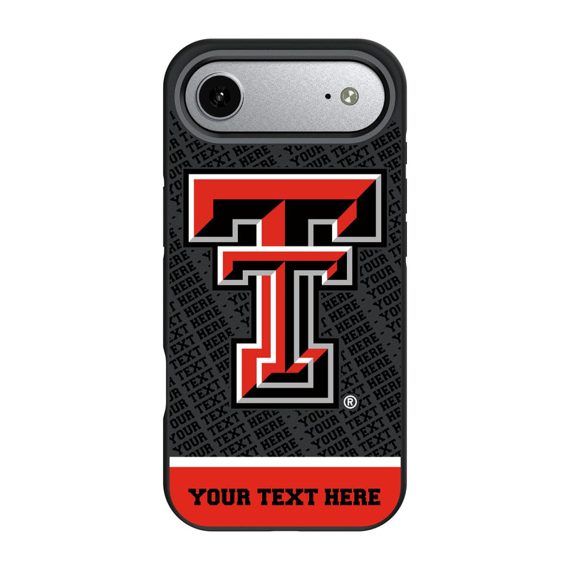 Texas Tech Red Raiders Personalized EndZone Plus iPhone Bump Phone Case for Apple iPhone