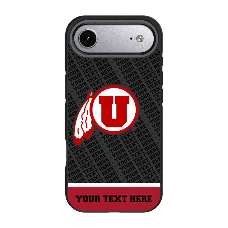 University of Utah Utes Personalized EndZone Plus iPhone Bump Phone Case for Apple iPhone