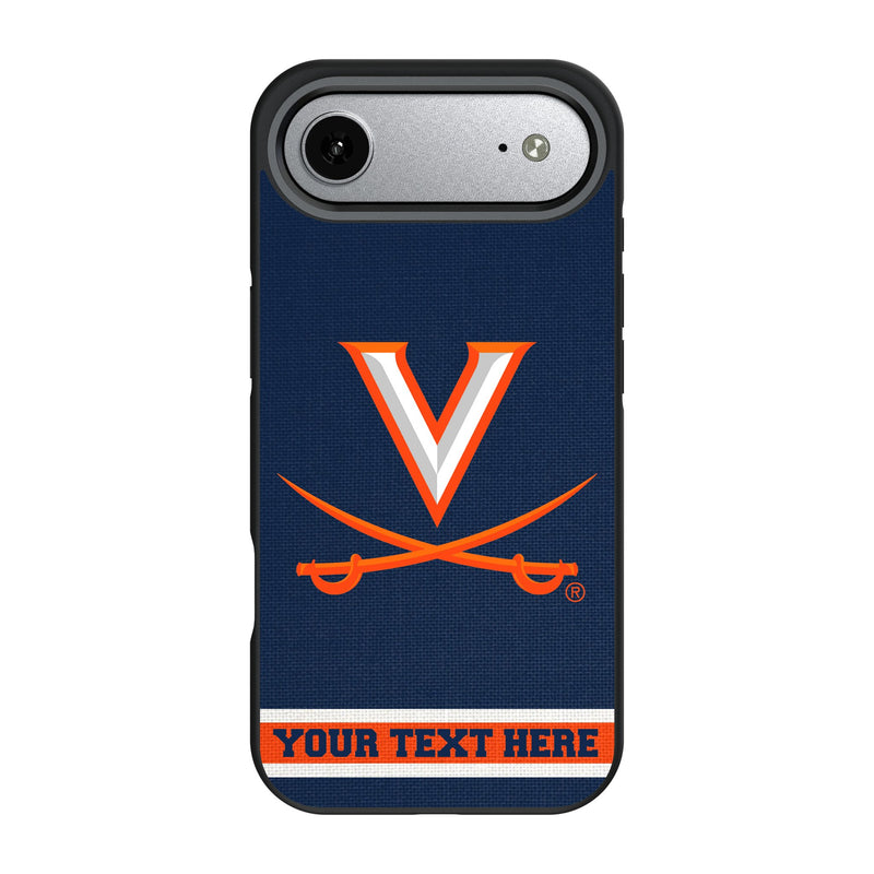 University of Virginia Cavaliers Personalized Stripe iPhone Bump Phone Case for Apple iPhone