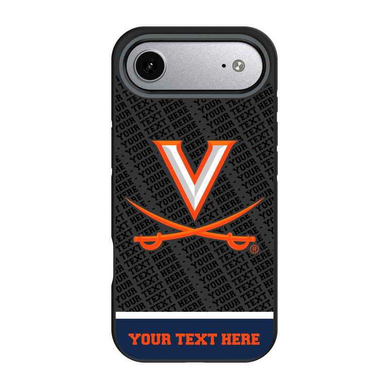University of Virginia Cavaliers Personalized EndZone Plus iPhone Bump Phone Case for Apple iPhone