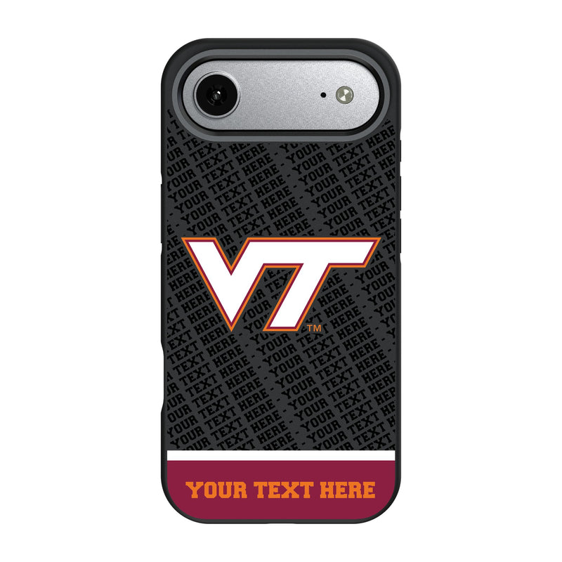 Virginia Tech Hokies Personalized EndZone Plus iPhone Bump Phone Case for Apple iPhone