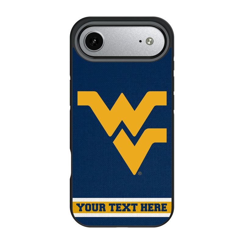 West Virginia University Mountaineers Personalized Stripe iPhone Bump Phone Case for Apple iPhone