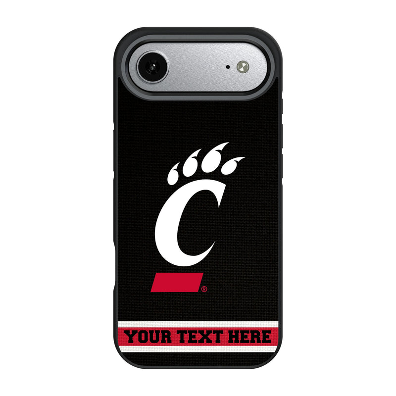 University of Cincinnati Bearcats Personalized Stripe iPhone Bump Phone Case for Apple iPhone