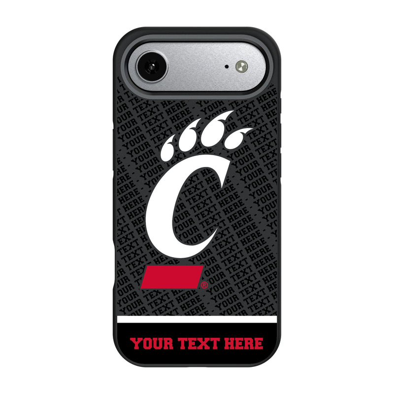 University of Cincinnati Bearcats Personalized EndZone Plus iPhone Bump Phone Case for Apple iPhone