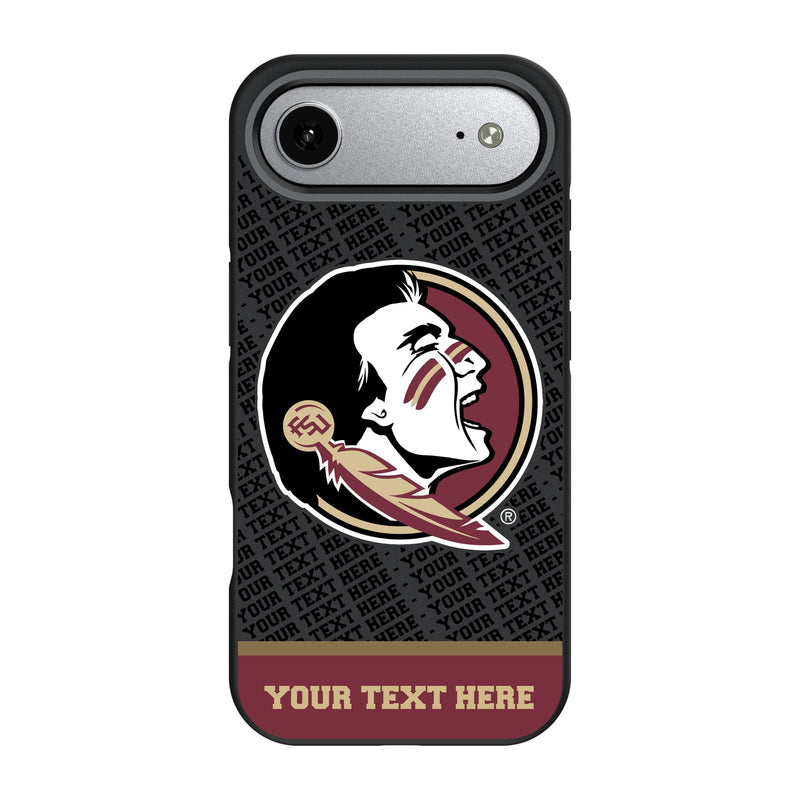 Florida State University Seminoles Personalized EndZone Plus iPhone Bump Phone Case for Apple iPhone