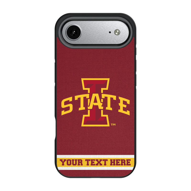Iowa State University Cyclones Personalized Stripe iPhone Bump Phone Case for Apple iPhone