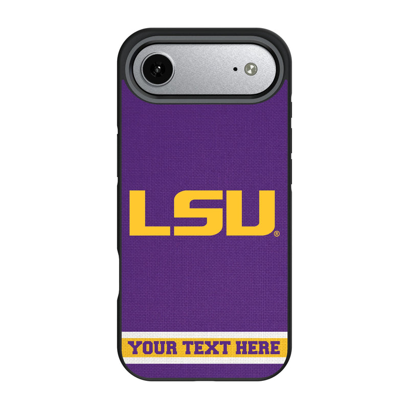 Louisiana State University Tigers Personalized Stripe iPhone Bump Phone Case for Apple iPhone