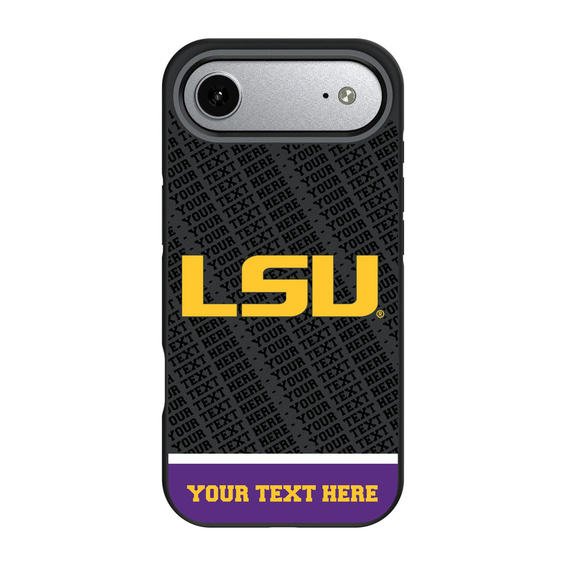 Louisiana State University Tigers Personalized EndZone Plus iPhone Bump Phone Case for Apple iPhone