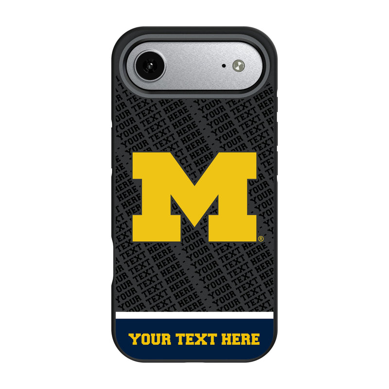 University of Michigan Wolverines Personalized EndZone Plus iPhone Bump Phone Case for Apple iPhone