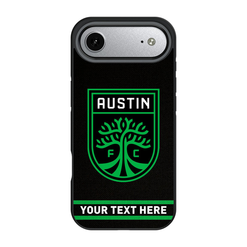 Austin FC Personalized Stripe iPhone Bump Phone Case for Apple iPhone