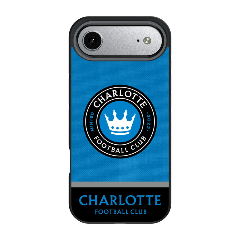 Charlotte FC Endzone Solid iPhone Bump Phone Case for Apple iPhone