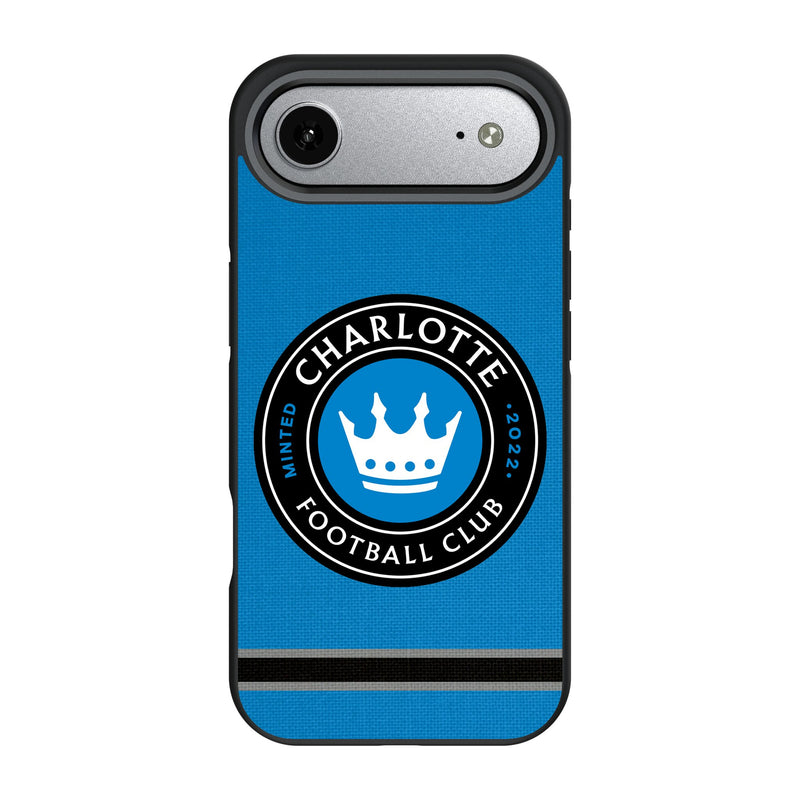 Charlotte FC Stripe iPhone Bump Phone Case for Apple iPhone