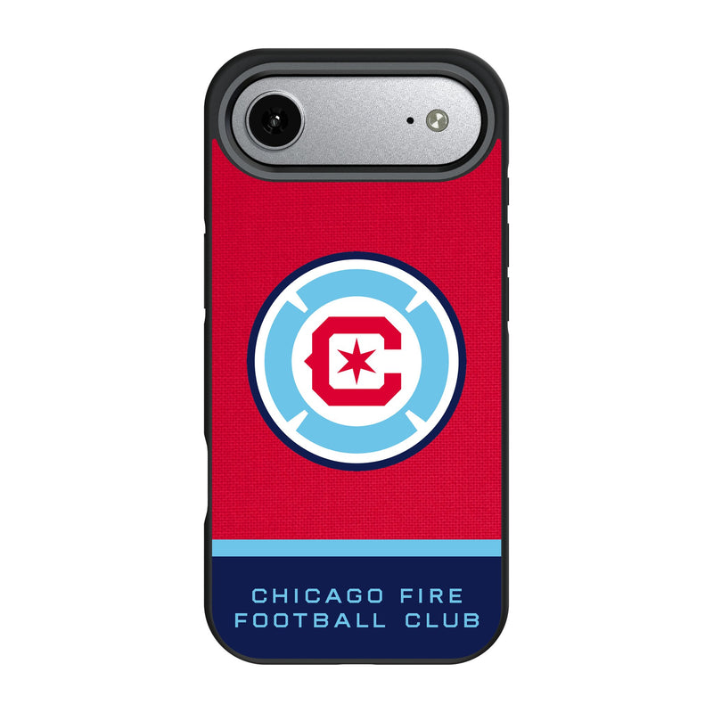 Chicago Fire Endzone Solid iPhone Bump Phone Case for Apple iPhone