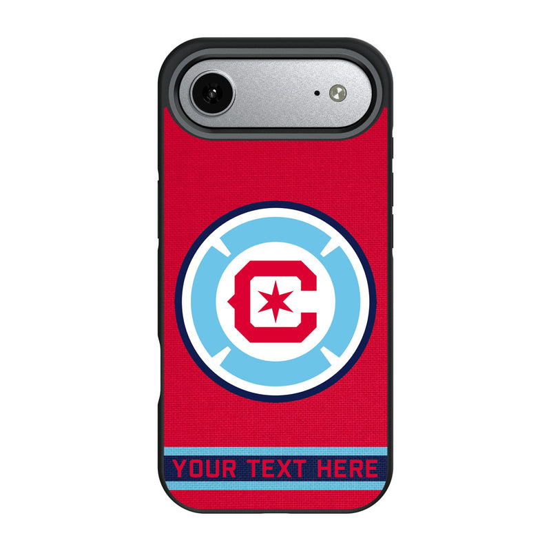 Chicago Fire Personalized Stripe iPhone Bump Phone Case for Apple iPhone