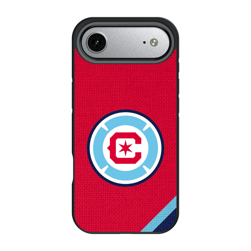 Chicago Fire Diagonal Stripe iPhone Bump Phone Case for Apple iPhone