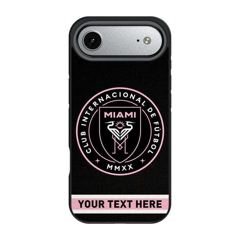 Inter Miami CF Personalized Stripe iPhone Bump Phone Case for Apple iPhone