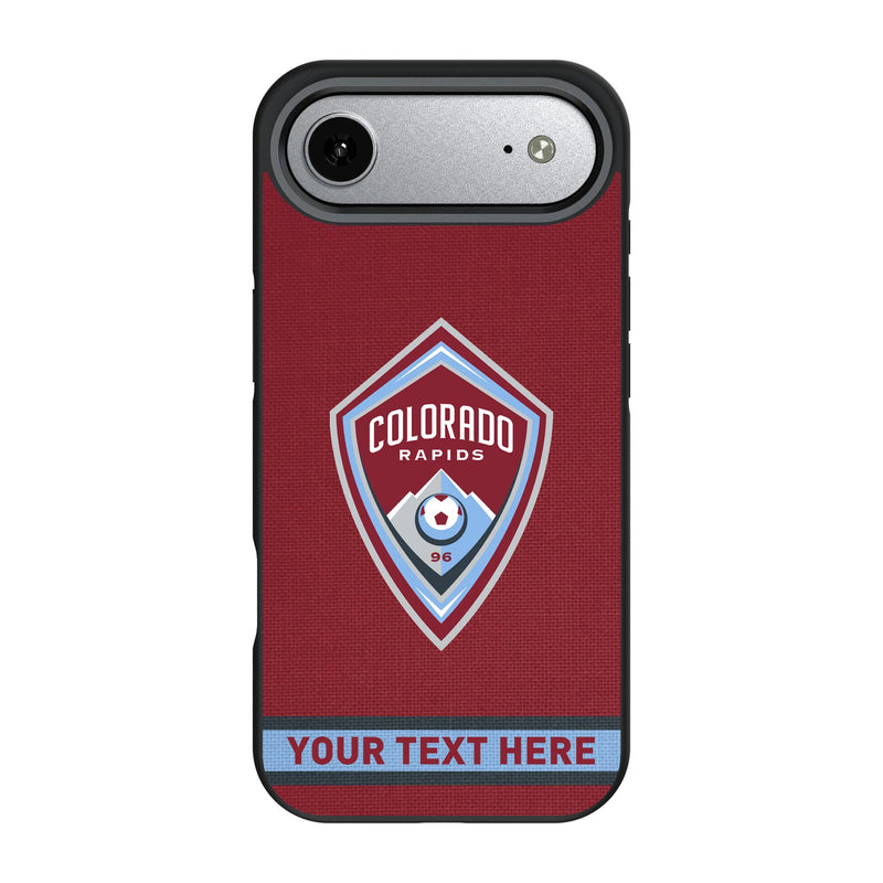 Colorado Rapids Personalized Stripe iPhone Bump Phone Case for Apple iPhone