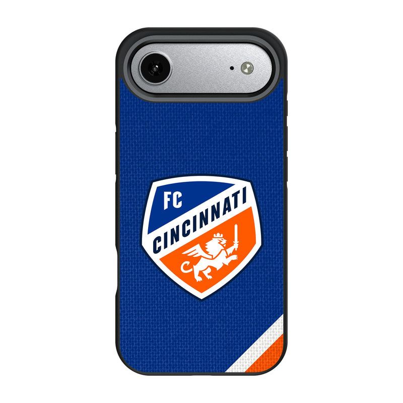 FC Cincinnati Diagonal Stripe iPhone Bump Phone Case for Apple iPhone