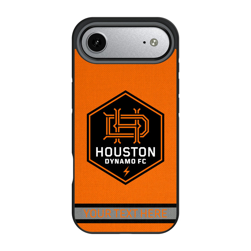 Houston Dynamo Personalized Stripe iPhone Bump Phone Case for Apple iPhone
