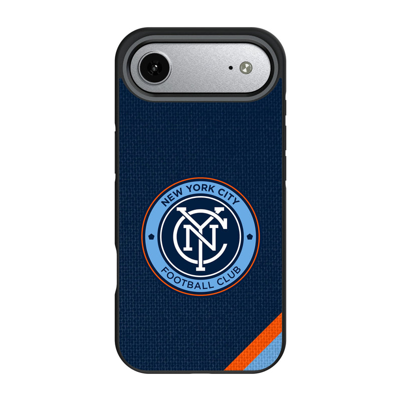 New York City FC Diagonal Stripe iPhone Bump Phone Case for Apple iPhone