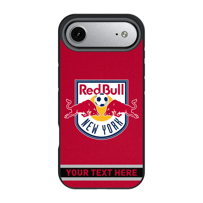 New York Red Bulls Personalized Stripe iPhone Bump Phone Case for Apple iPhone