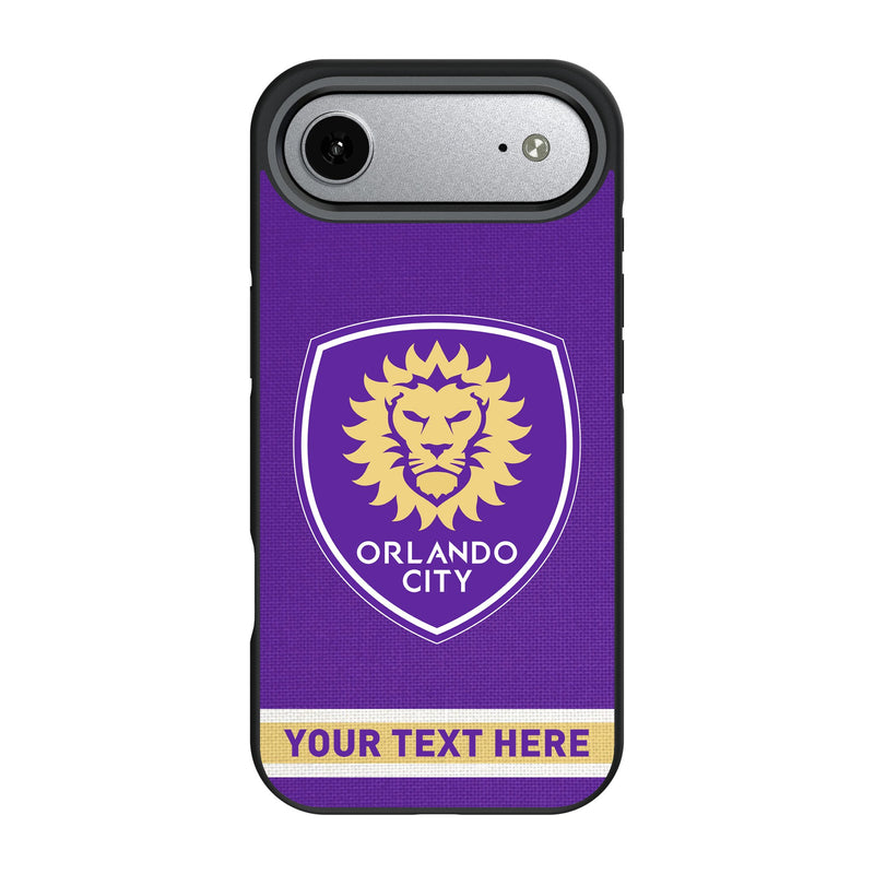 Orlando City Soccer Club Personalized Stripe iPhone Bump Phone Case for Apple iPhone
