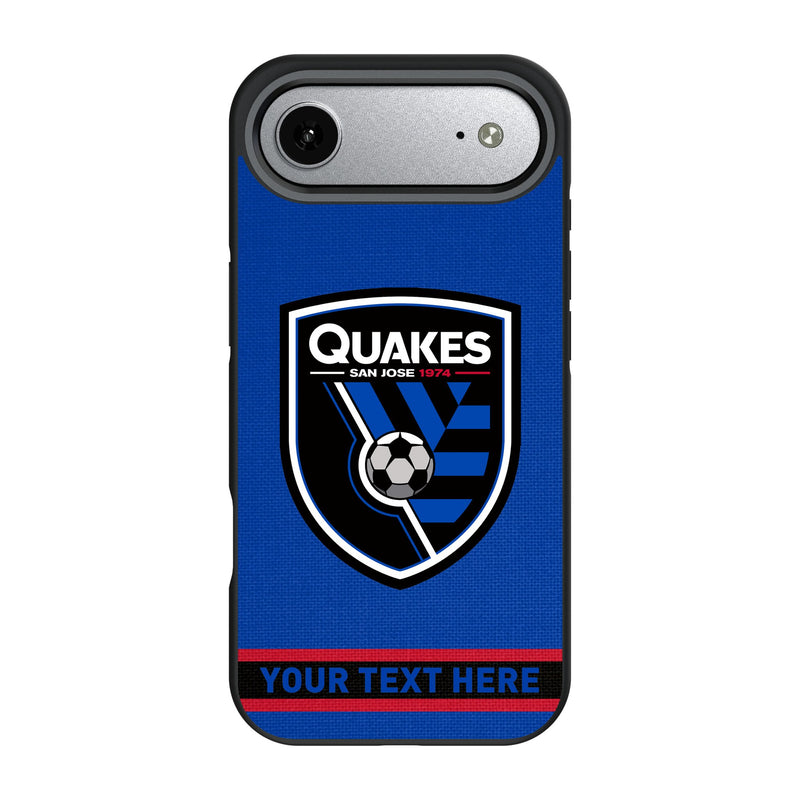 San Jose Earthquakes Personalized Stripe iPhone Bump Phone Case for Apple iPhone