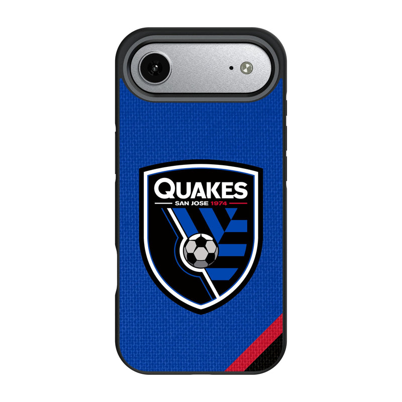 San Jose Earthquakes Diagonal Stripe iPhone Bump Phone Case for Apple iPhone