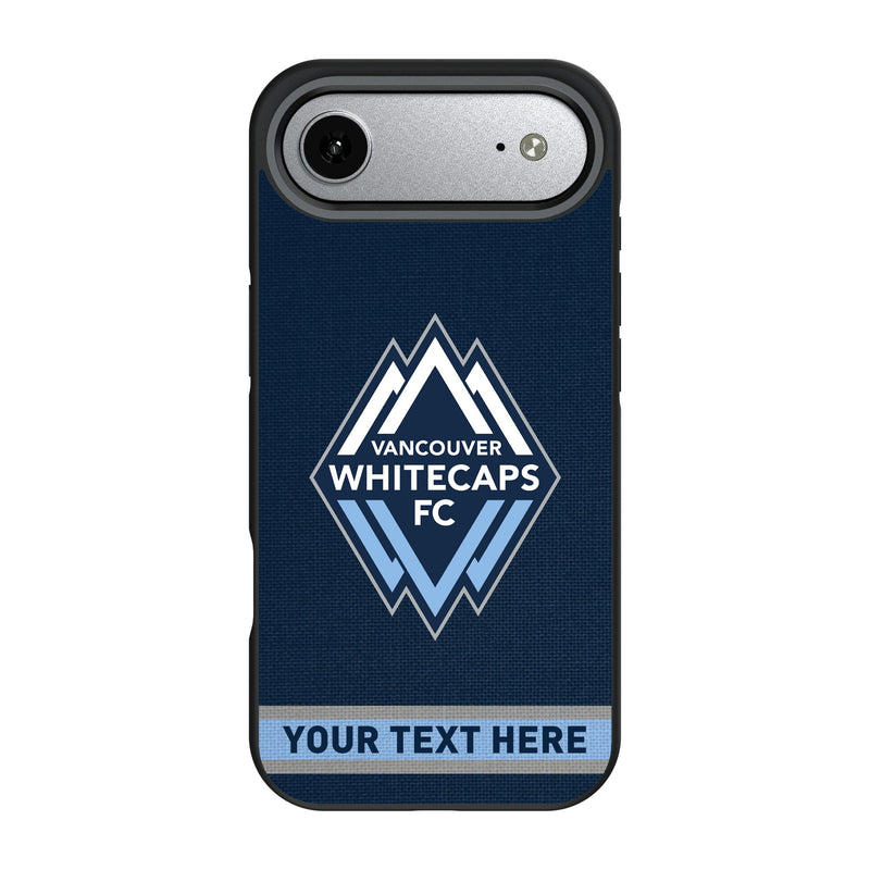 Vancouver Whitecaps Personalized Stripe iPhone Bump Phone Case for Apple iPhone