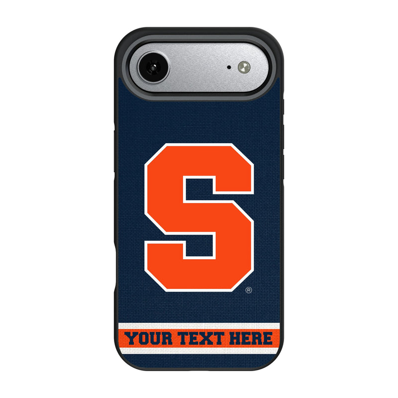 Syracuse University Orange Personalized Stripe iPhone Bump Phone Case for Apple iPhone