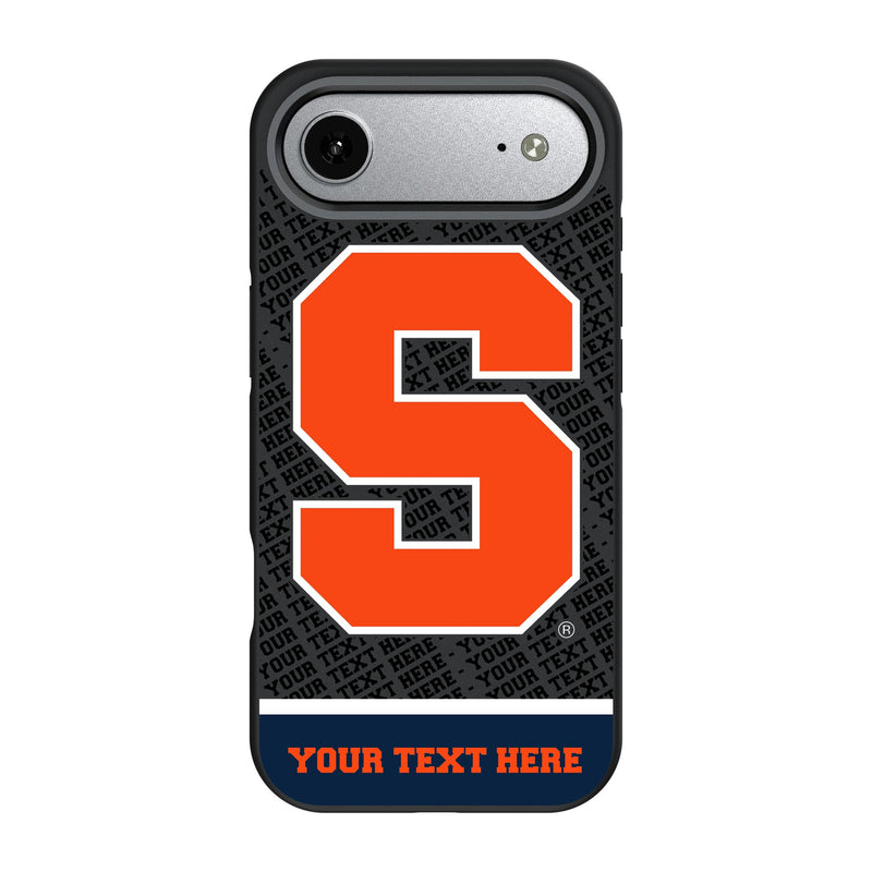 Syracuse University Orange Personalized EndZone Plus iPhone Bump Phone Case for Apple iPhone