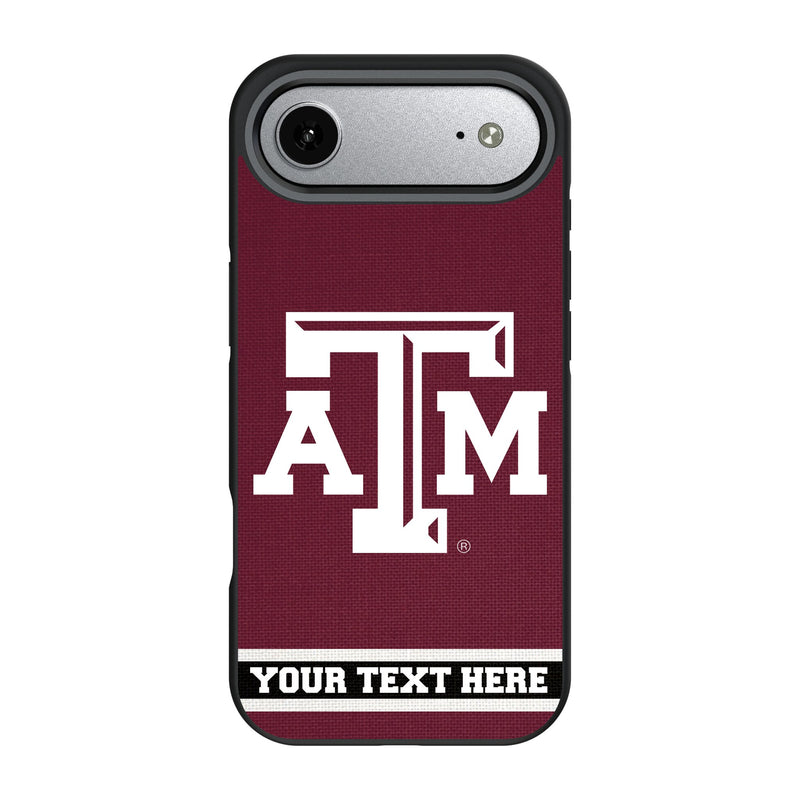 Texas A&M University Aggies Personalized Stripe iPhone Bump Phone Case for Apple iPhone
