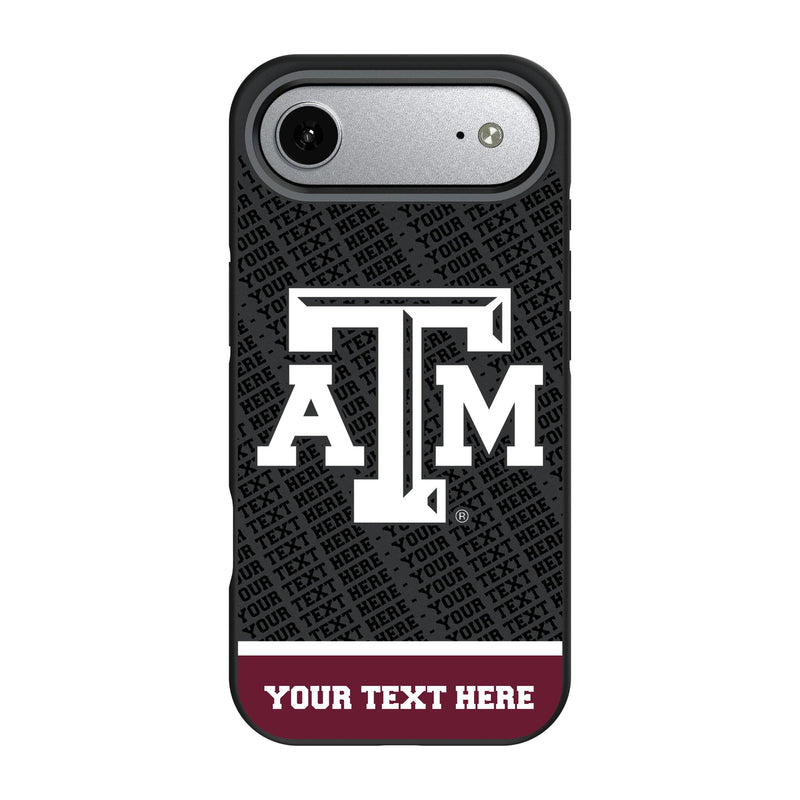 Texas A&M University Aggies Personalized EndZone Plus iPhone Bump Phone Case for Apple iPhone