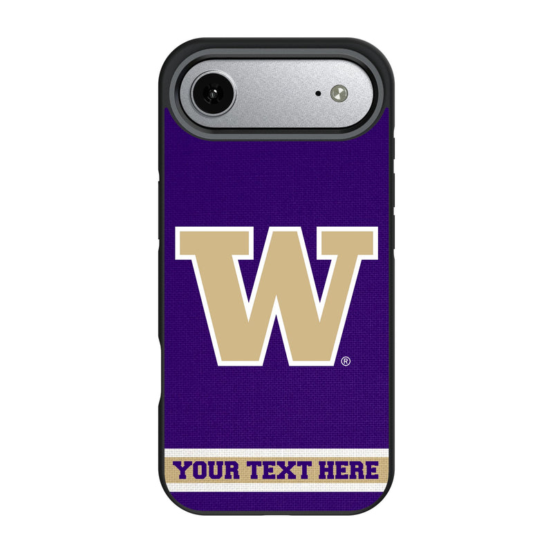 University of Washington Huskies Personalized Stripe iPhone Bump Phone Case for Apple iPhone