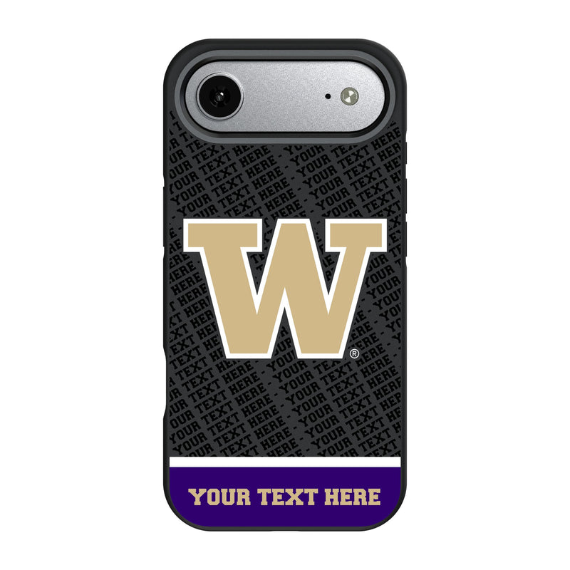 University of Washington Huskies Personalized EndZone Plus iPhone Bump Phone Case for Apple iPhone