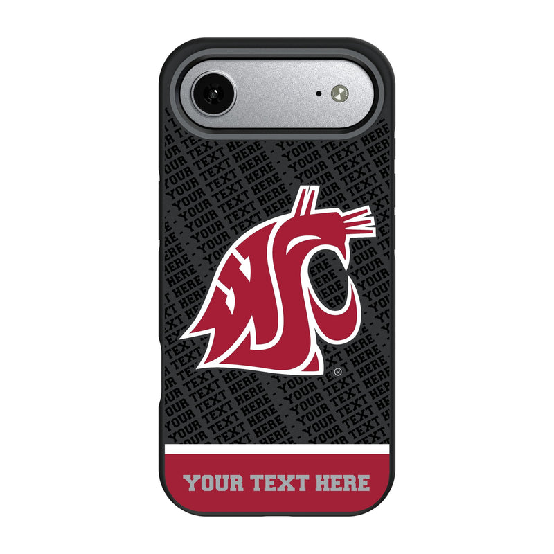 Washington State University Cougars Personalized EndZone Plus iPhone Bump Phone Case for Apple iPhone