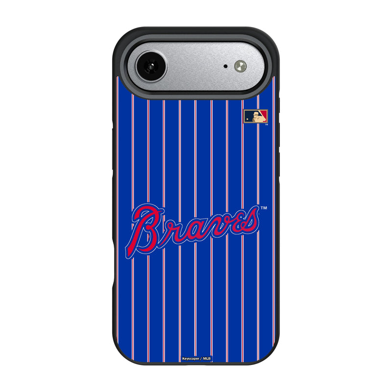 Atlanta Braves Home 2012 - Cooperstown Collection Pinstripe iPhone Bump Phone Case for Apple iPhone