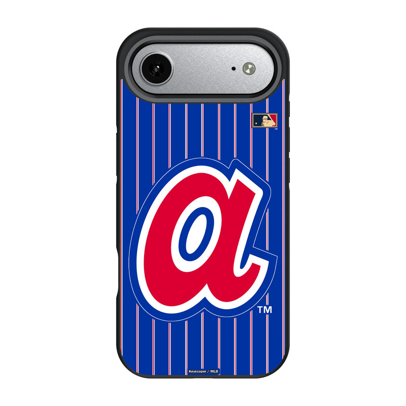 Atlanta Braves 1972-1980 - Cooperstown Collection Pinstripe iPhone Bump Phone Case for Apple iPhone