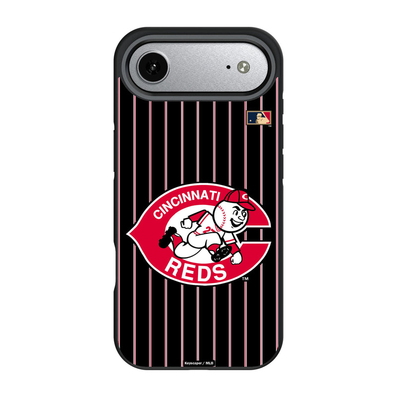 Cincinnati Reds 1974-1992 - Cooperstown Collection Pinstripe iPhone Bump Phone Case for Apple iPhone