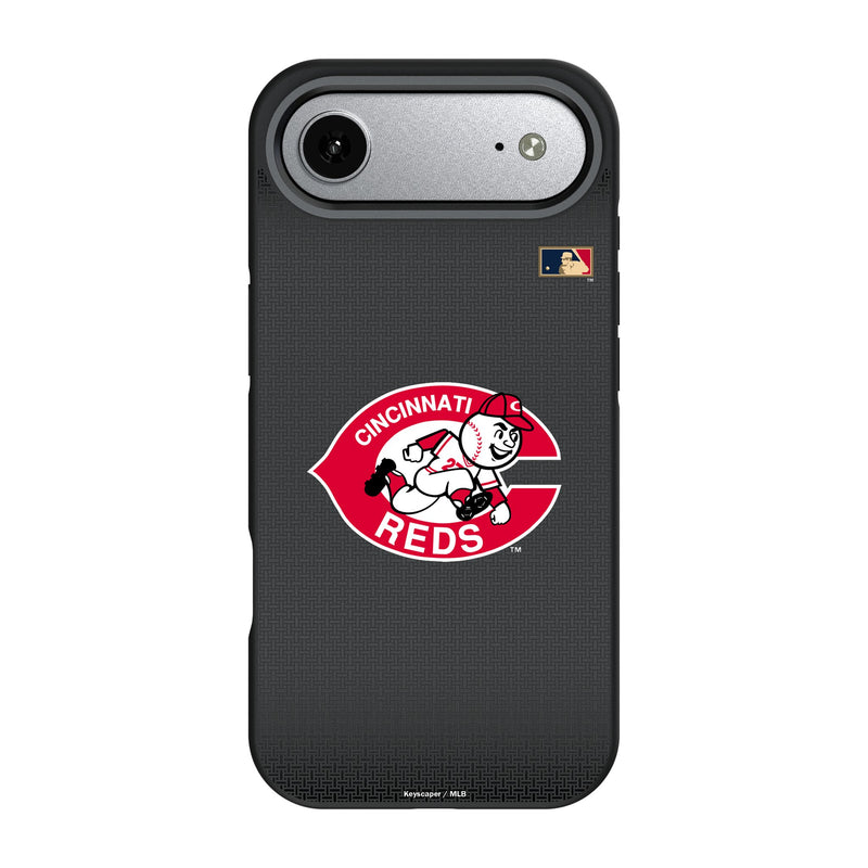Cincinnati Reds 1974-1992 - Cooperstown Collection Linen iPhone Bump Phone Case for Apple iPhone