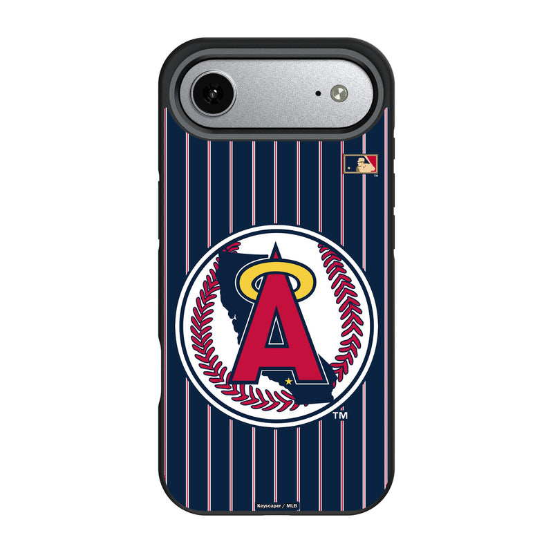 LA Angels 1986-1992 - Cooperstown Collection Pinstripe iPhone Bump Phone Case for Apple iPhone