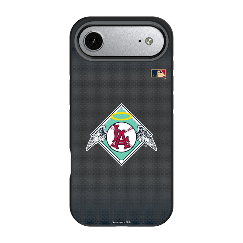 LA Angels 1961-1965 - Cooperstown Collection Linen iPhone Bump Phone Case for Apple iPhone