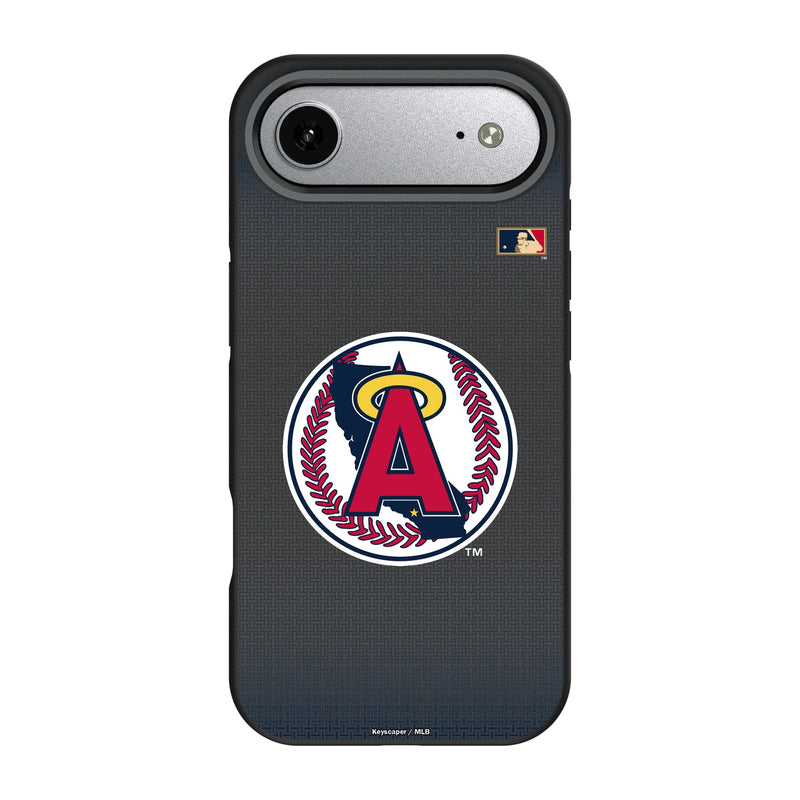LA Angels 1986-1992 - Cooperstown Collection Linen iPhone Bump Phone Case for Apple iPhone