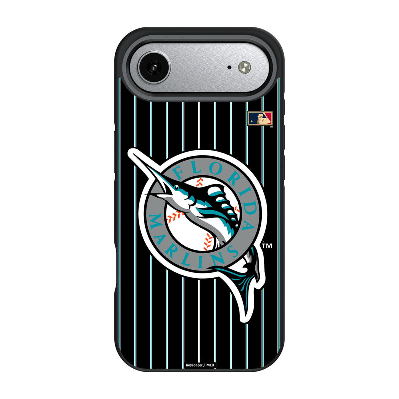 Miami Marlins 1993-2011 - Cooperstown Collection Pinstripe iPhone Bump Phone Case for Apple iPhone