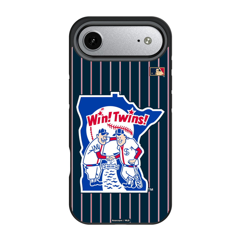 Minnesota Twins 1976-1986 - Cooperstown Collection Pinstripe iPhone Bump Phone Case for Apple iPhone