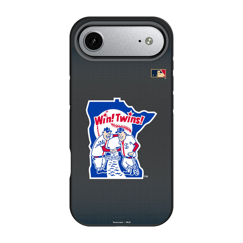 Minnesota Twins 1976-1986 - Cooperstown Collection Linen iPhone Bump Phone Case for Apple iPhone