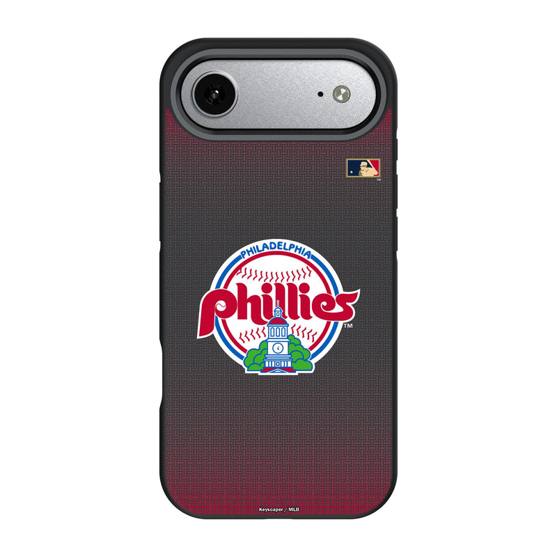 Philadelphia Phillies 1984-1991 - Cooperstown Collection Linen iPhone Bump Phone Case for Apple iPhone