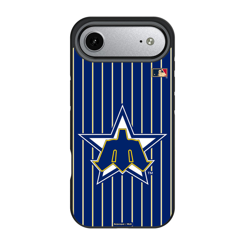 Seattle Mariners 1981-1986 - Cooperstown Collection Pinstripe iPhone Bump Phone Case for Apple iPhone